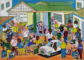 Maurus Malikita作品　TINGATINGA ARTS CO-OPERATIVE SOCIETY